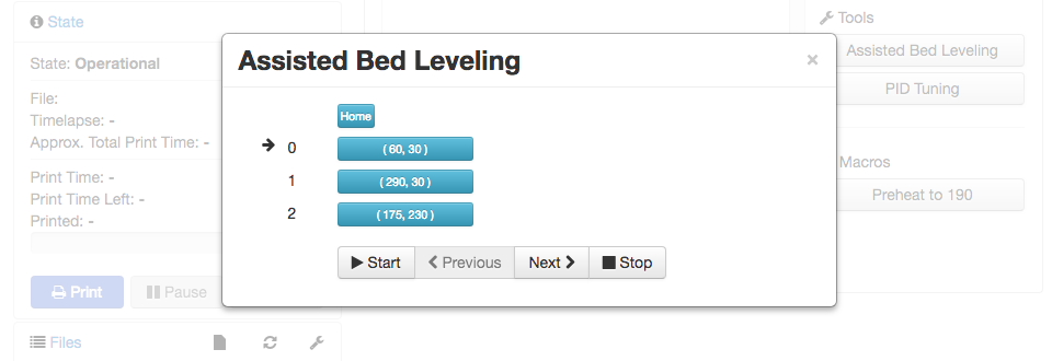 Bed Leveling