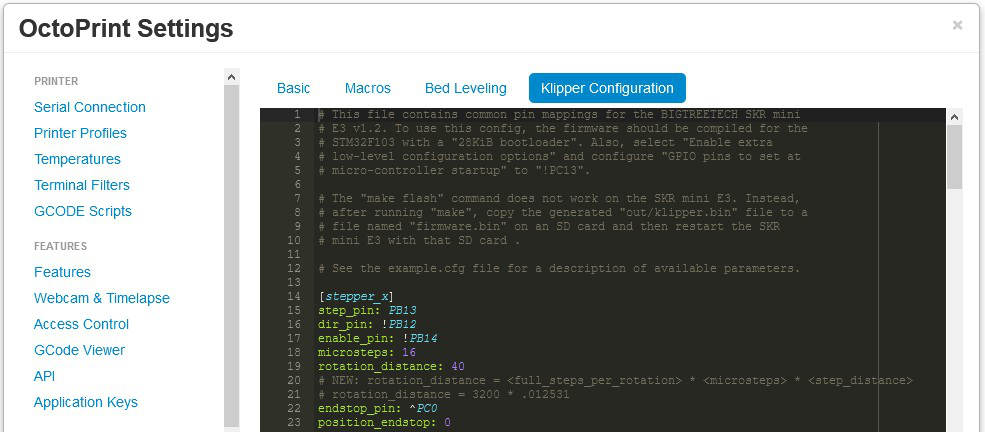 Klipper Config